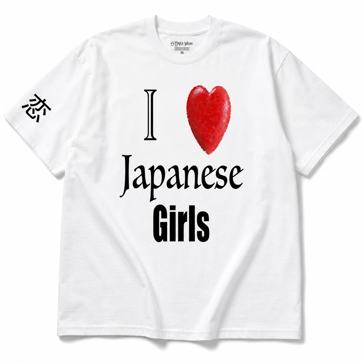 I Love Japanese Girls – Oversized Graphic Streetwear Tee